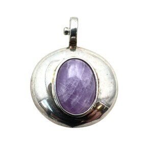 Joseph Esposito Purple Chariote Sterling Silver Magnetic Pendant